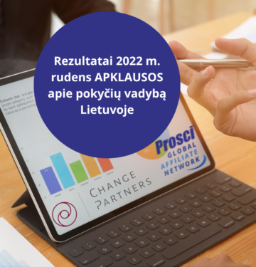 2022 m. rudens APKLAUSOS “Pokyčių vadybos praktikos Lietuvoje: išvados ir rekomendacijos” video įrašas 45 min.